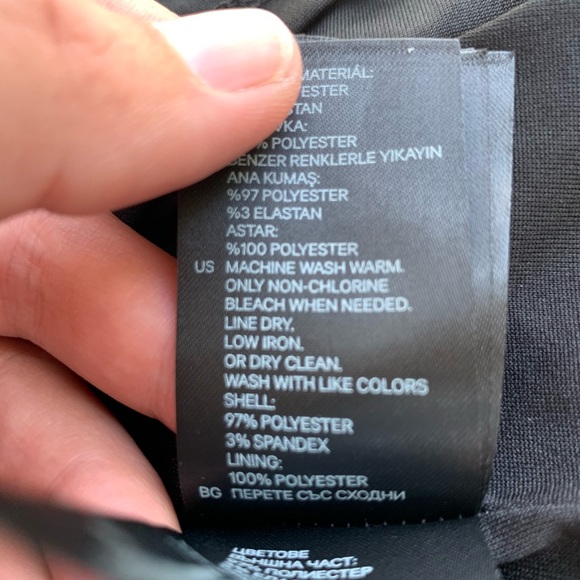 H&M Little Black Dress Size 2 Zipper Back - Picture 9 of 9